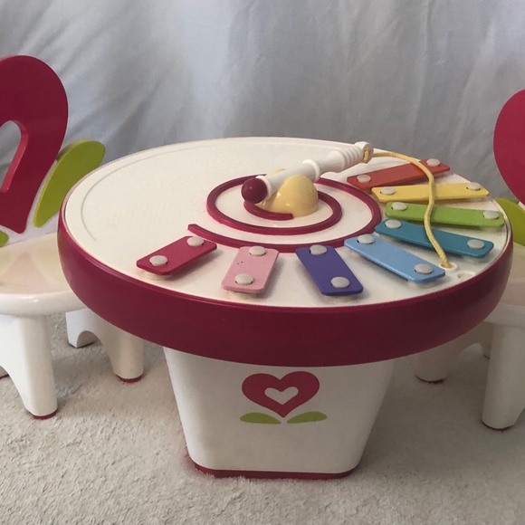 AMERICAN GIRL BITTY TWINS BITTY BABY Art & Music Play Table **Retired** - Picture 6 of 10